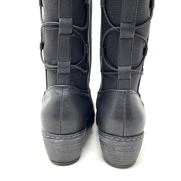 Patrizia by Spring Step Black Fleece Lined Knee High Muggia Boots - Picture 7 of 16